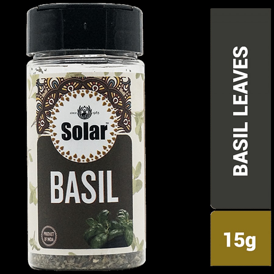 Solar Basil Leaves