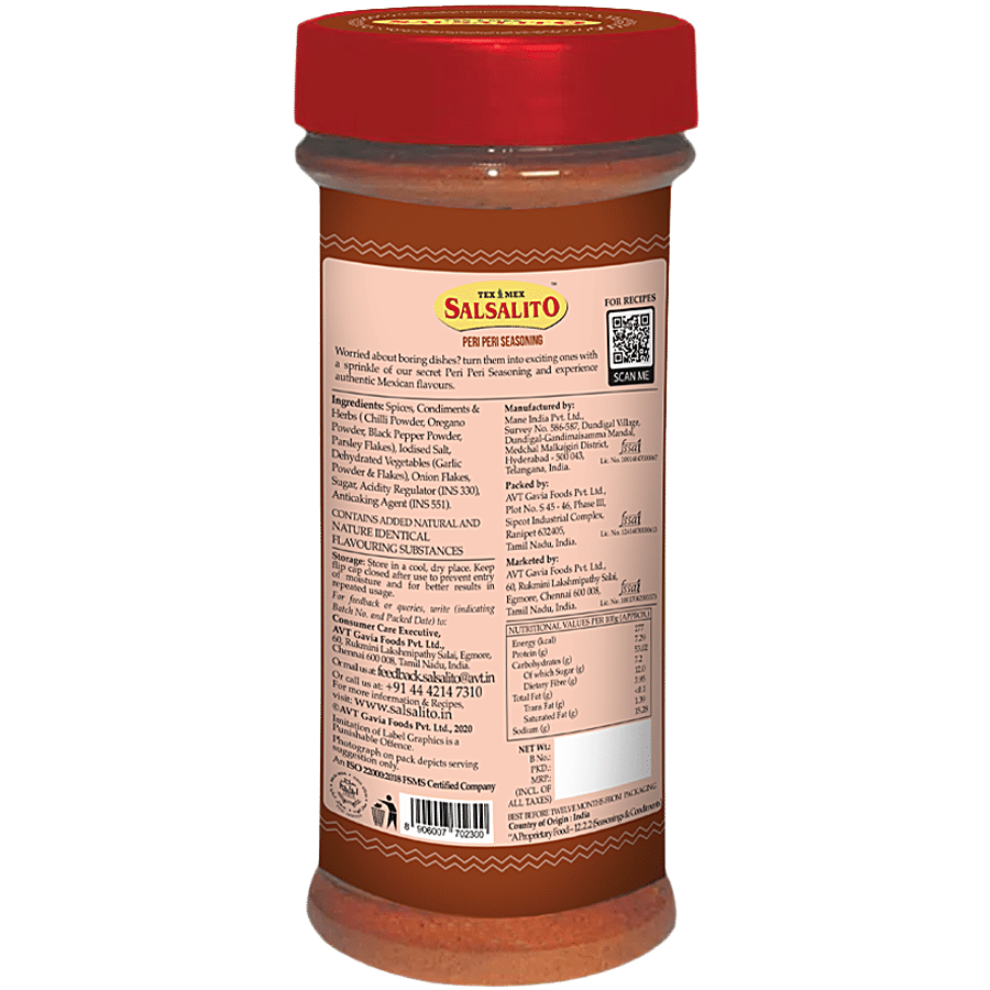 Tex Mex Salsalito Peri Peri Seasoning