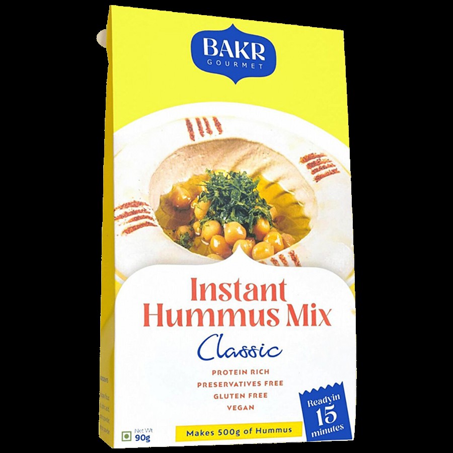 BAKR GOURMET Instant Hummus Mix 3 in1 - Classic