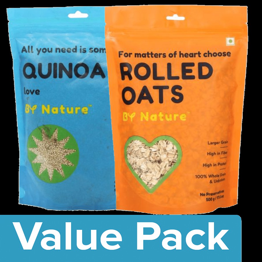 By Nature Quinoa 500 g + Oats - Rolled 500 g