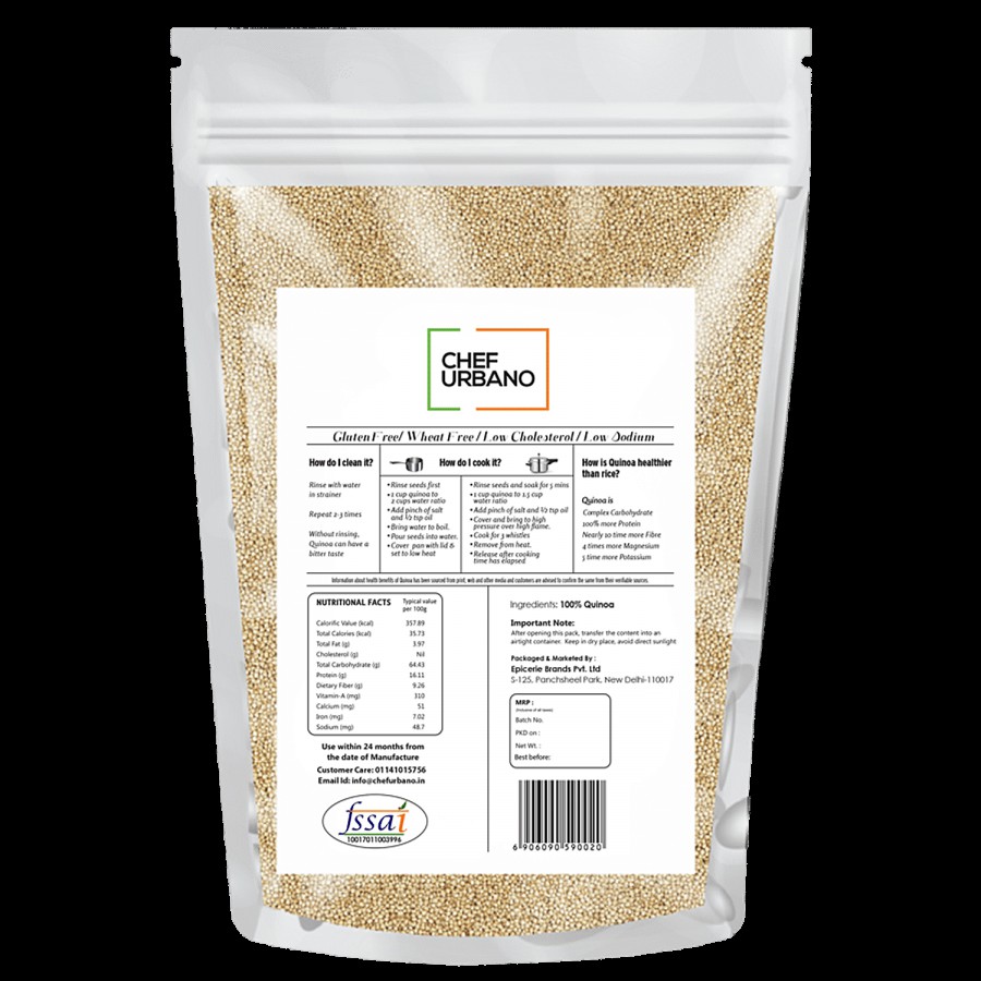 Chef Urbano Quinoa - Complete Protein