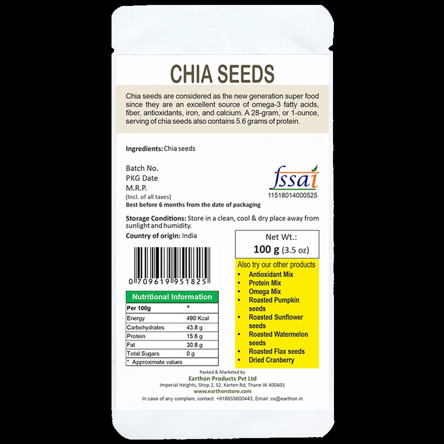 Earthon Chia seeds