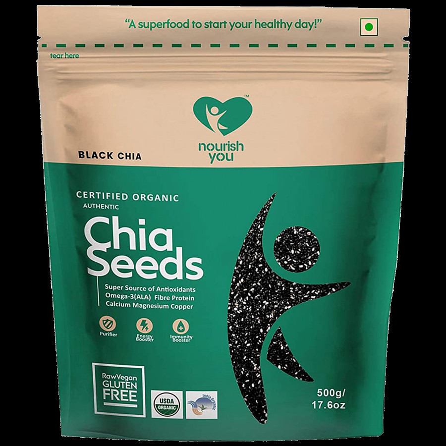 Nourish you Black Chia Seeds