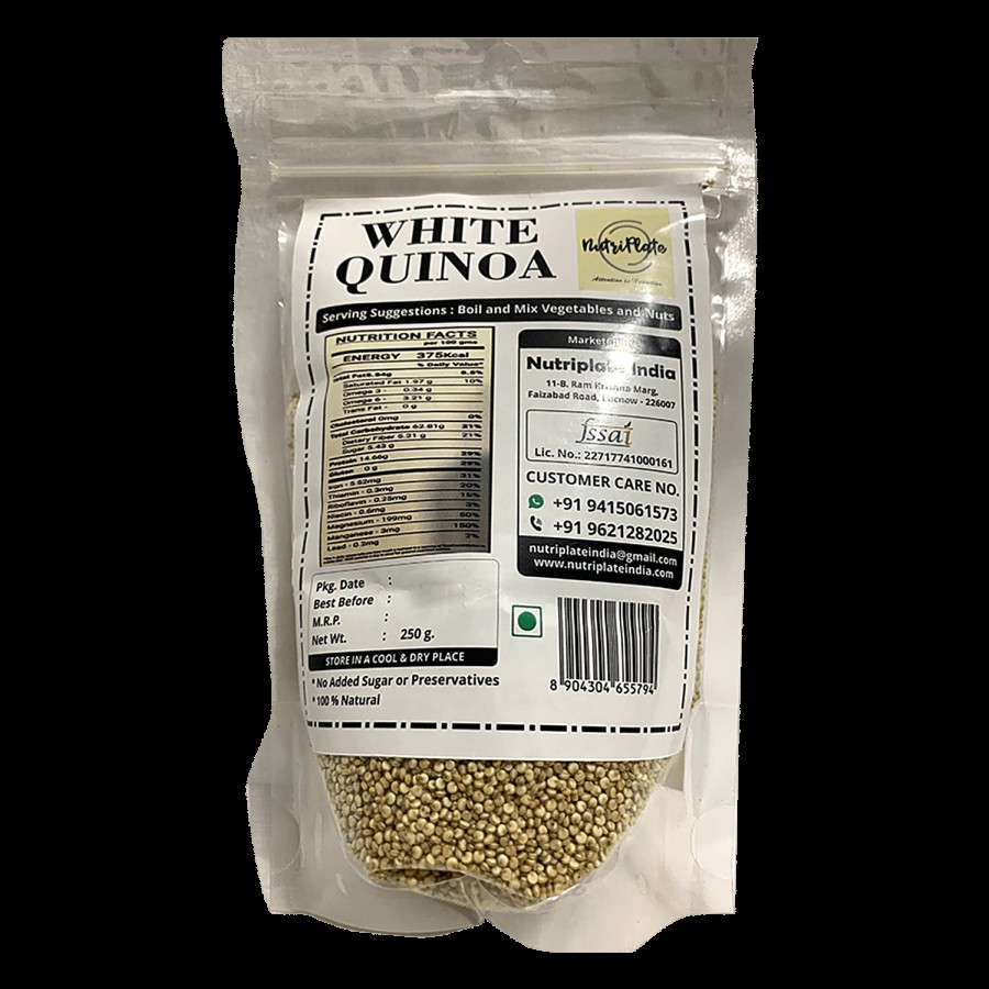 Nutriplate India White Quinoa - Gluten-Free