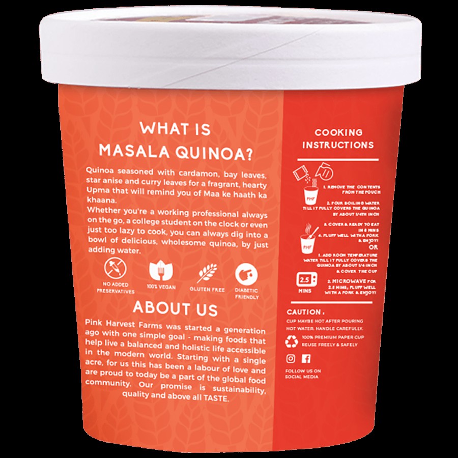 Pink Harvest Farms Masala Quinoa Cup