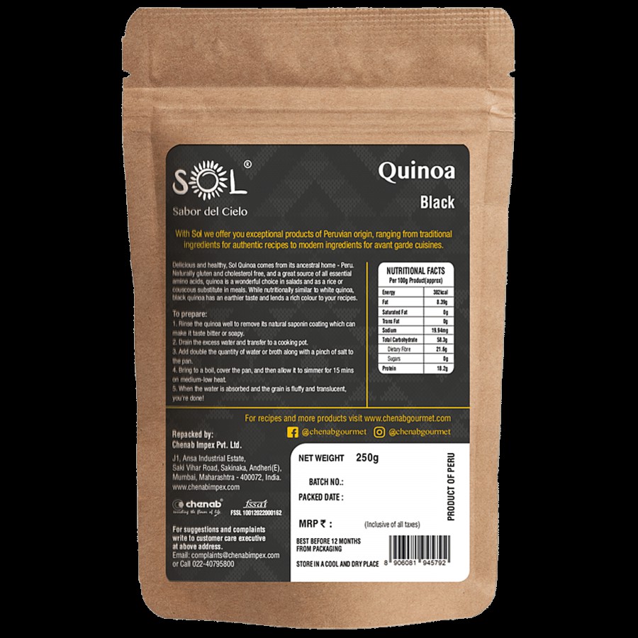 Sol Black Quinoa