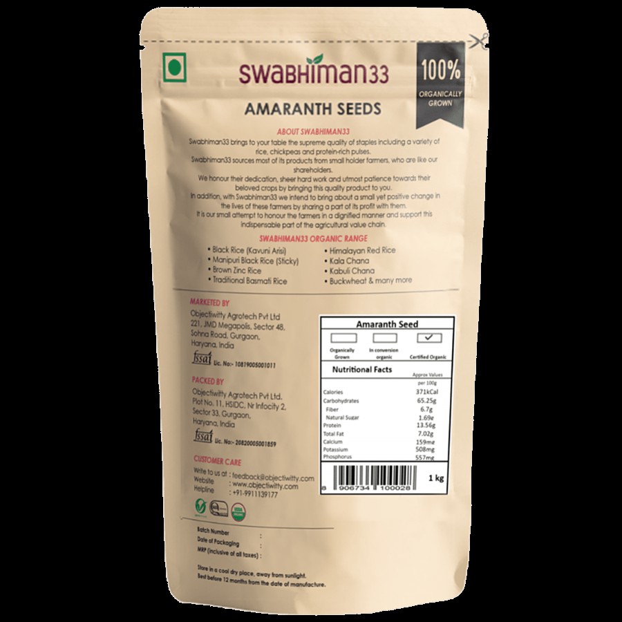 Swabhiman33 Amaranth Seeds