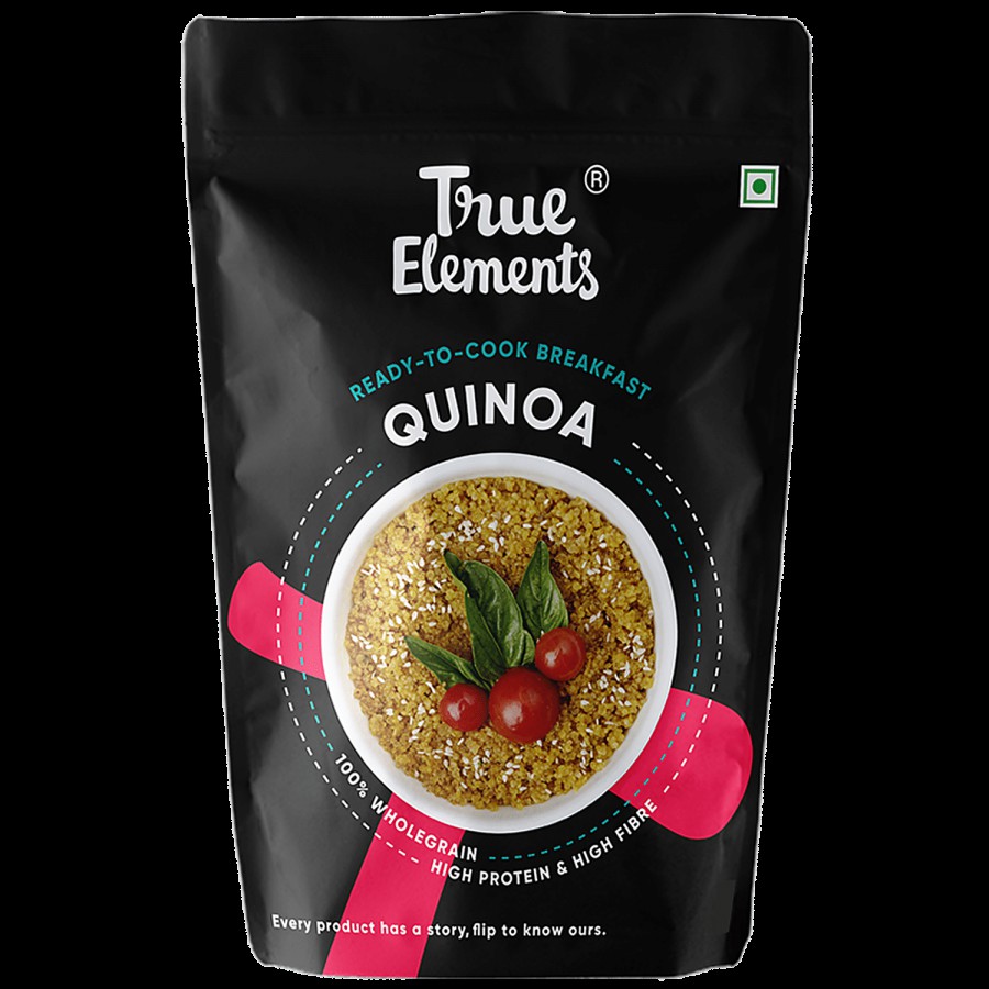 True Elements Quinoa Regular - Gluten Free 500 g + Rolled Oats - Gluten Free 500 g Matt Pouch