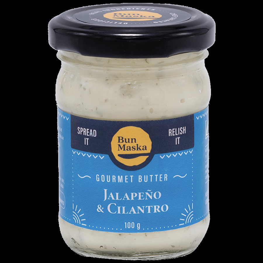 Bun Maska  Jalapeno & Cilantro Gourmet Butter - Luscious