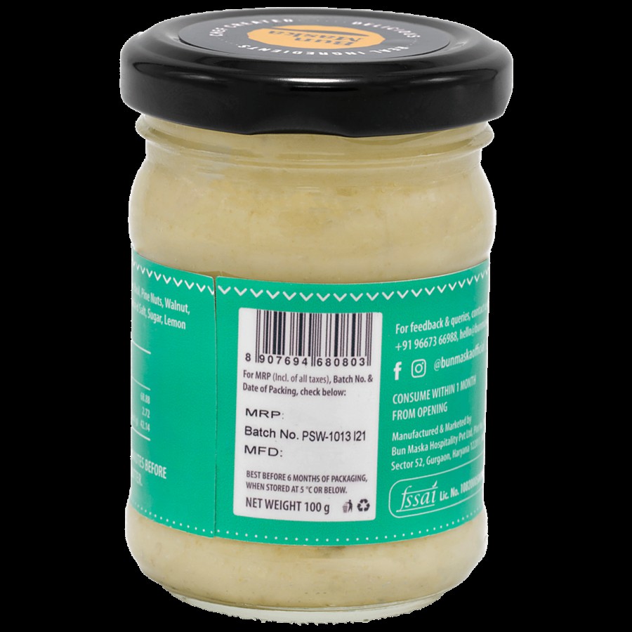 Bun Maska  Pesto & Walnut Gourmet Butter - Luscious