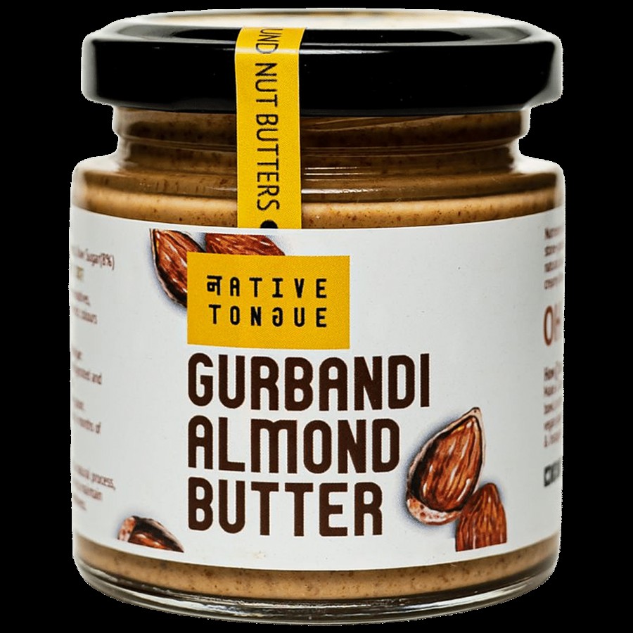 Native Tongue Gurbandi Almond Butter - No Preservatives