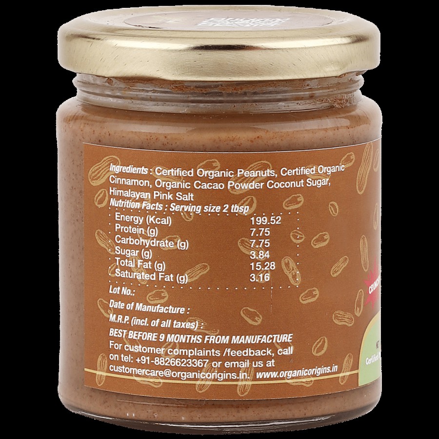 ORGANIC ORIGINS Peanut Butter - Cacao Crunchy