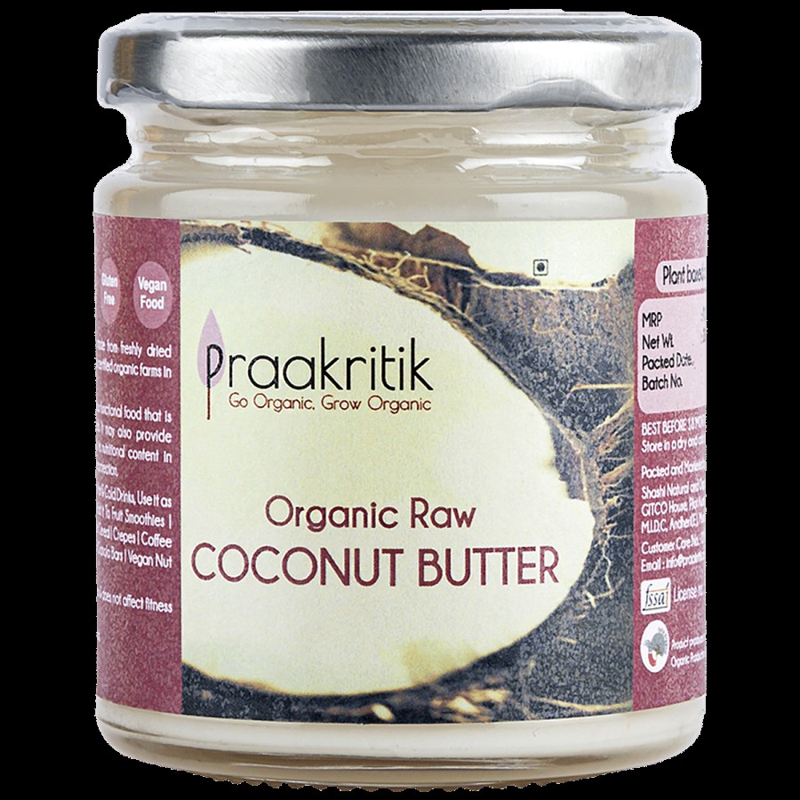 Praakritik Organic Raw Coconut Butter - Vegan