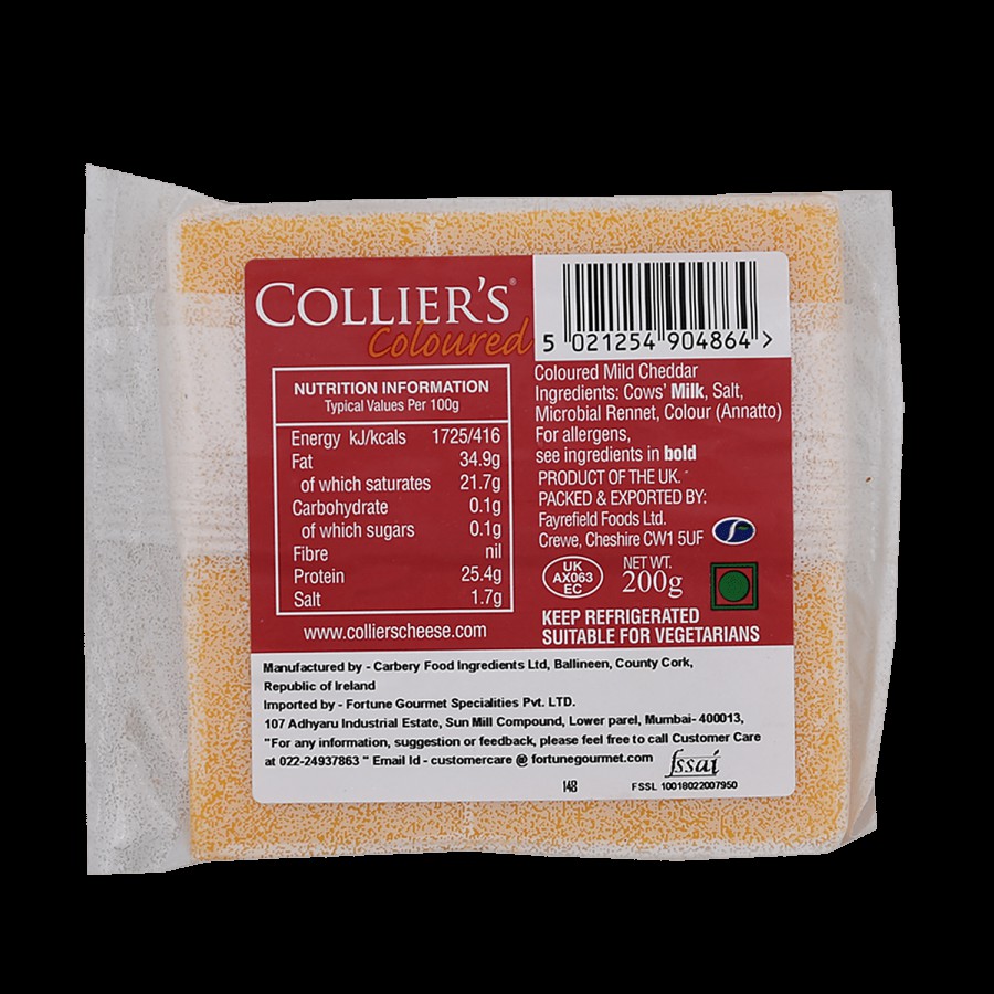 Collier's Coloured Mild Cheddar Cheese