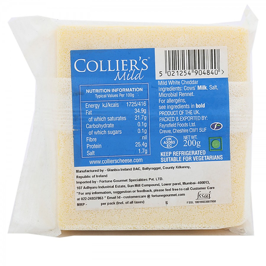 Collier's White Mild Cheddar Cheese