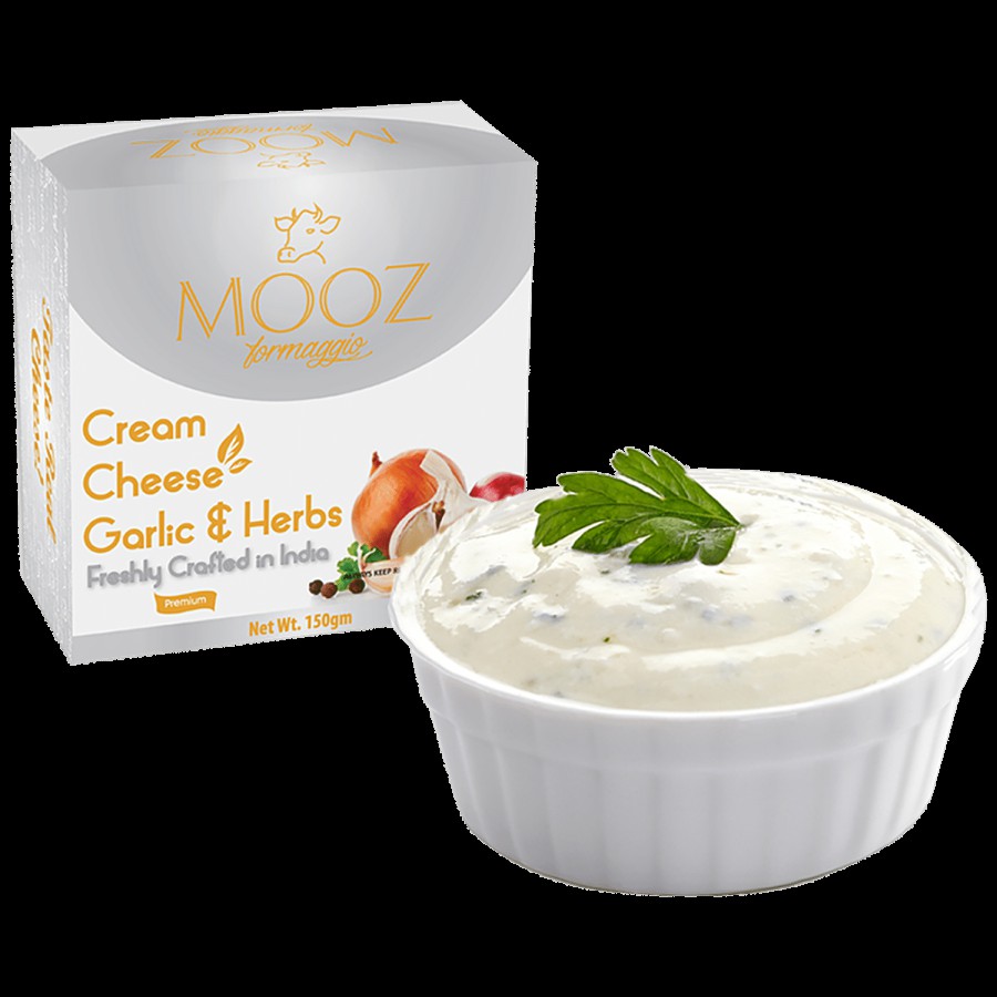 MOOZ Garlic & Herbs Cream Cheese