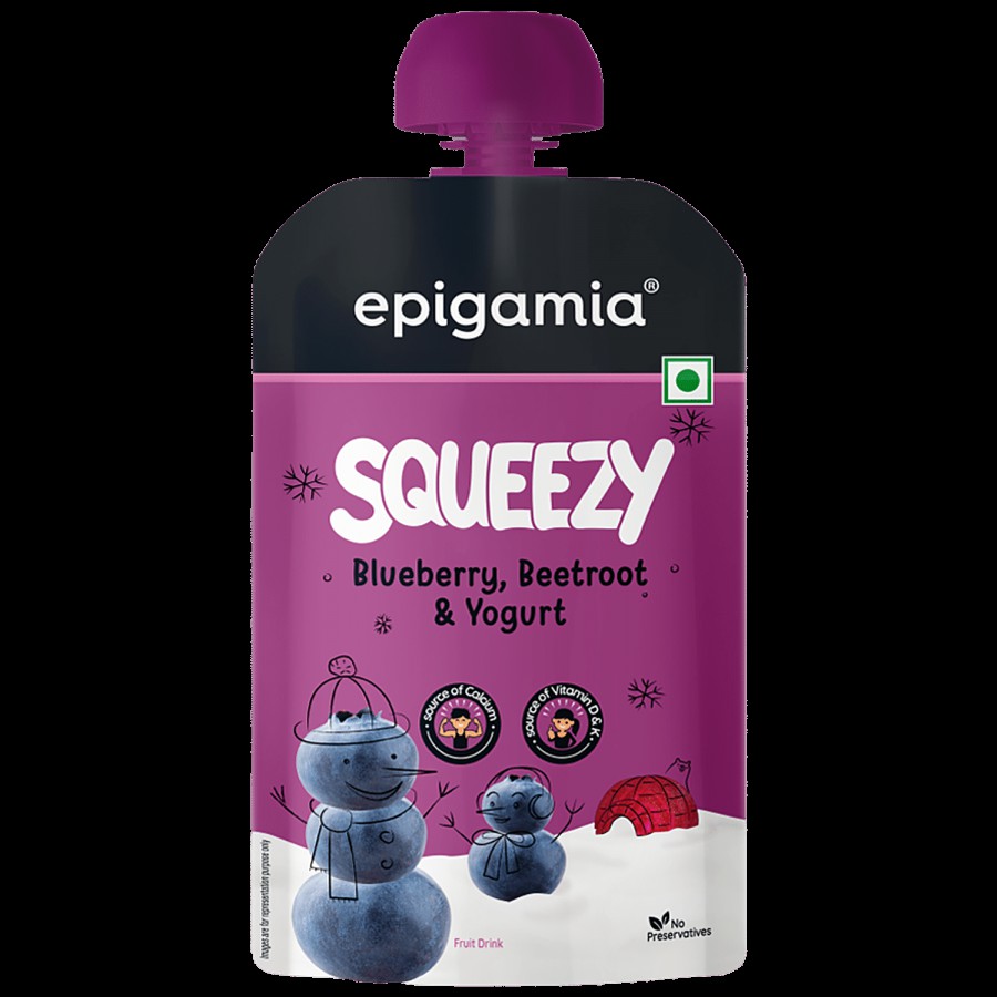 Epigamia  Squeezy Fruit Drink - Blueberry