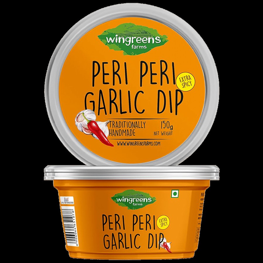 Wingreens Farms Peri Peri Garlic Dip - Yoghurt Based