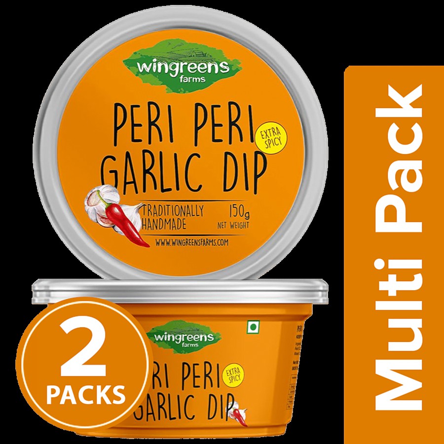 Wingreens Farms Peri Peri Garlic Dip - Yoghurt Based