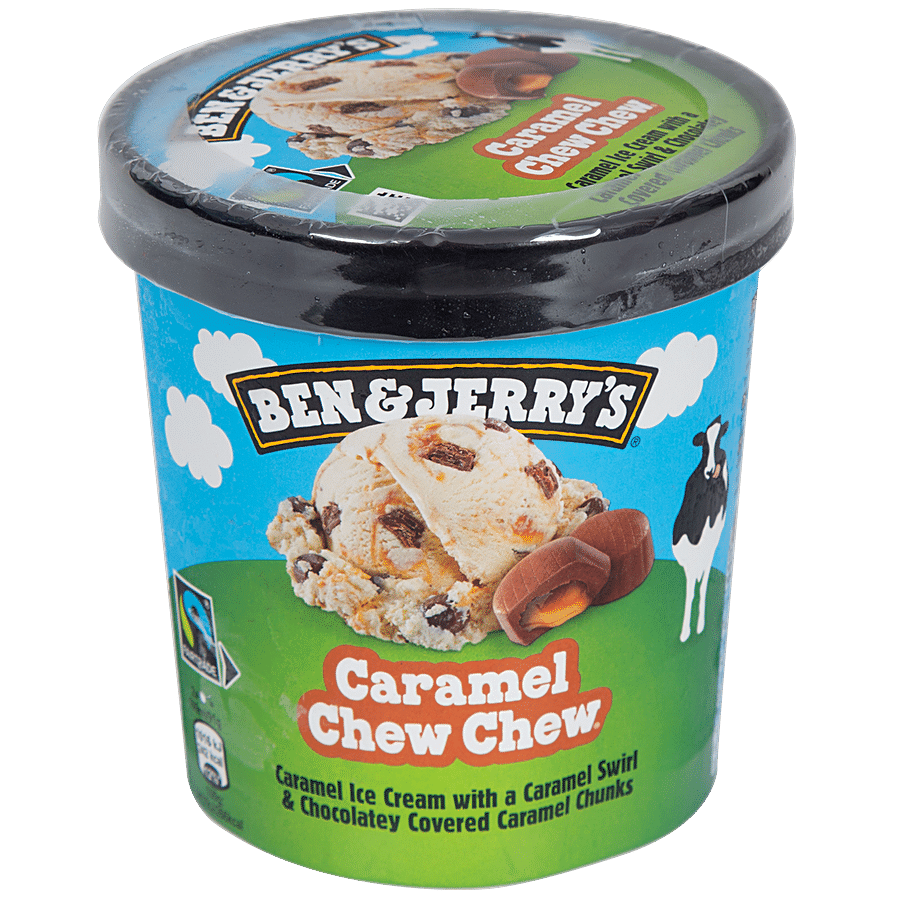 BEN & JERRY'S Caramel Chew Chew Ice Cream