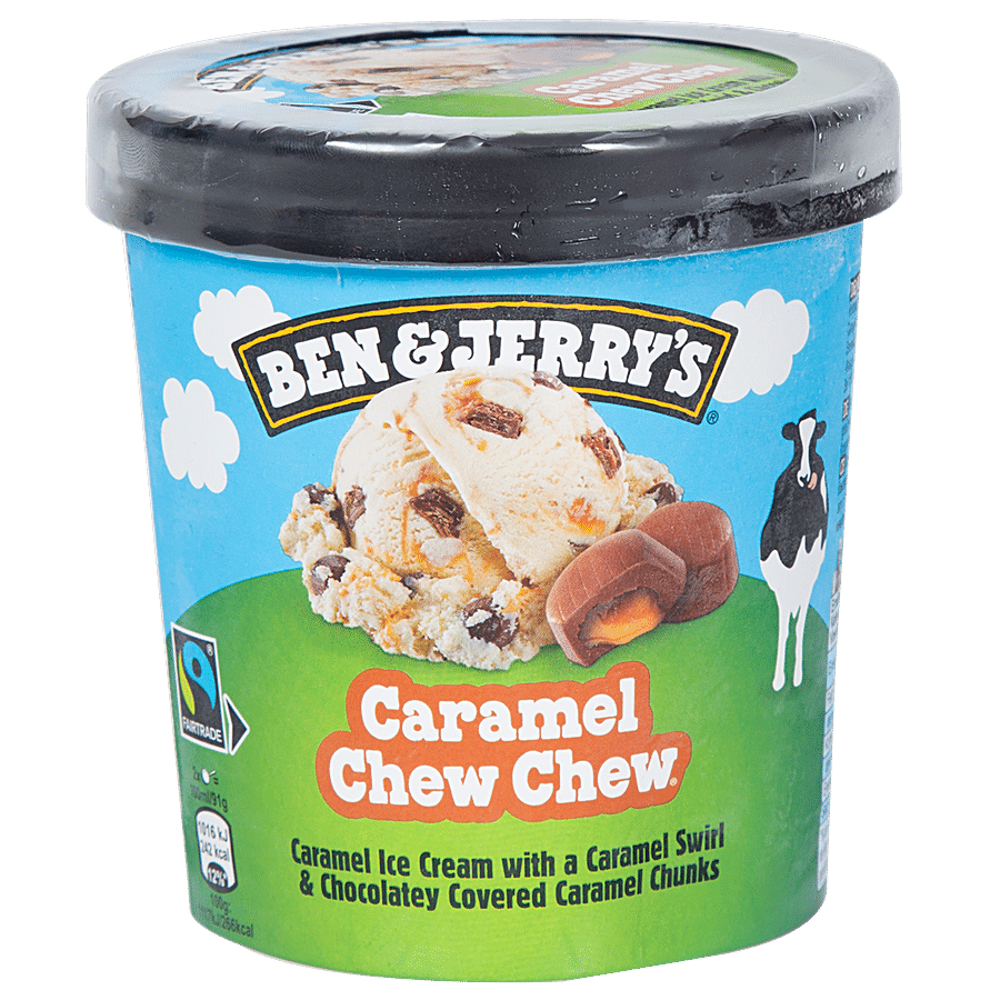 BEN & JERRY'S Caramel Chew Chew Ice Cream