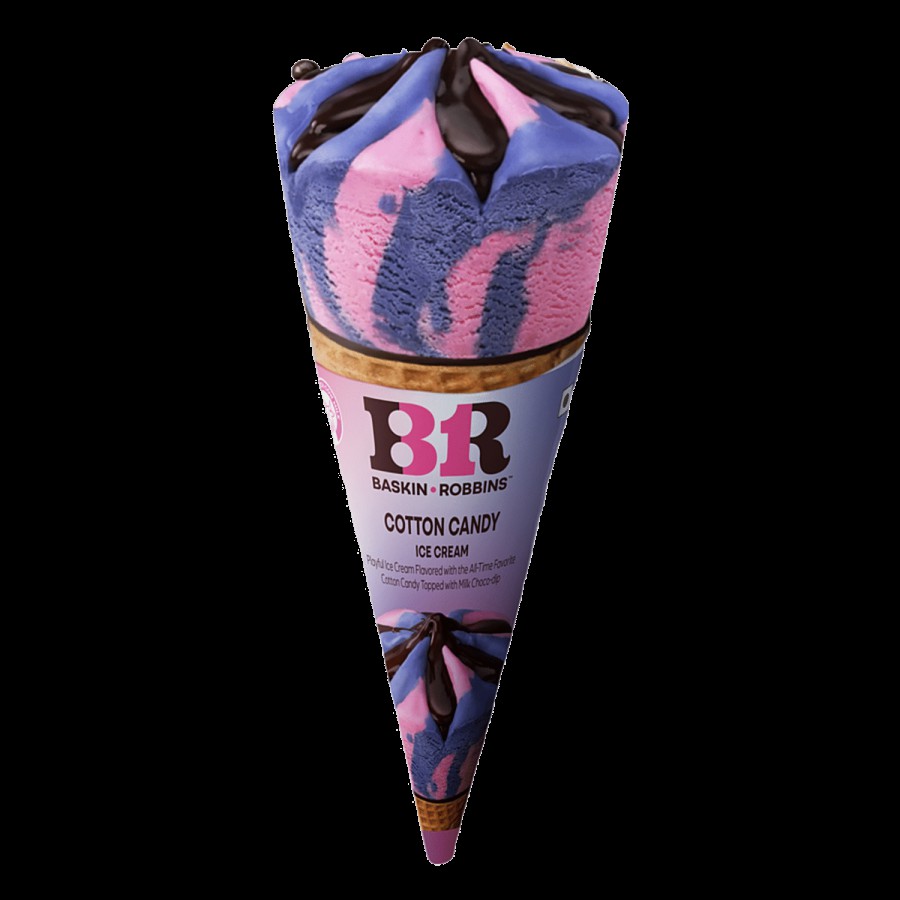 Baskin Robbins Cotton Candy Ice Cream - Cone