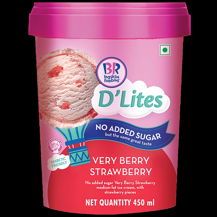 Baskin Robbins D'Lites Strawberry Ice Cream