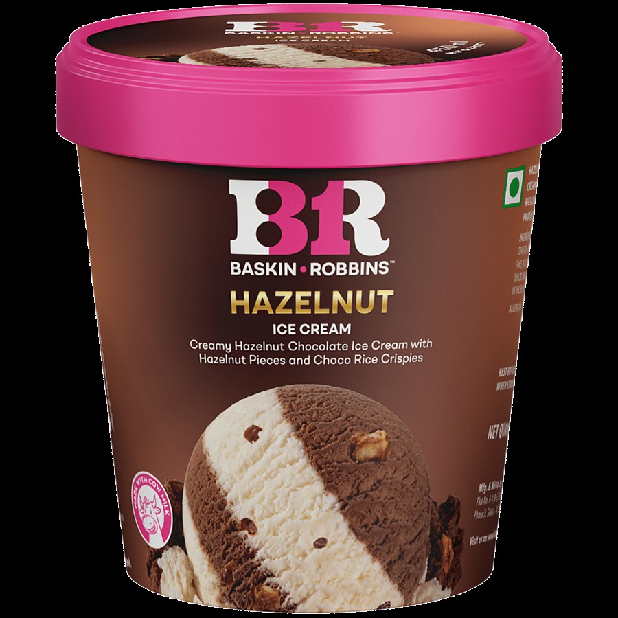 Baskin Robbins Hazelnut Rocher Ice Cream