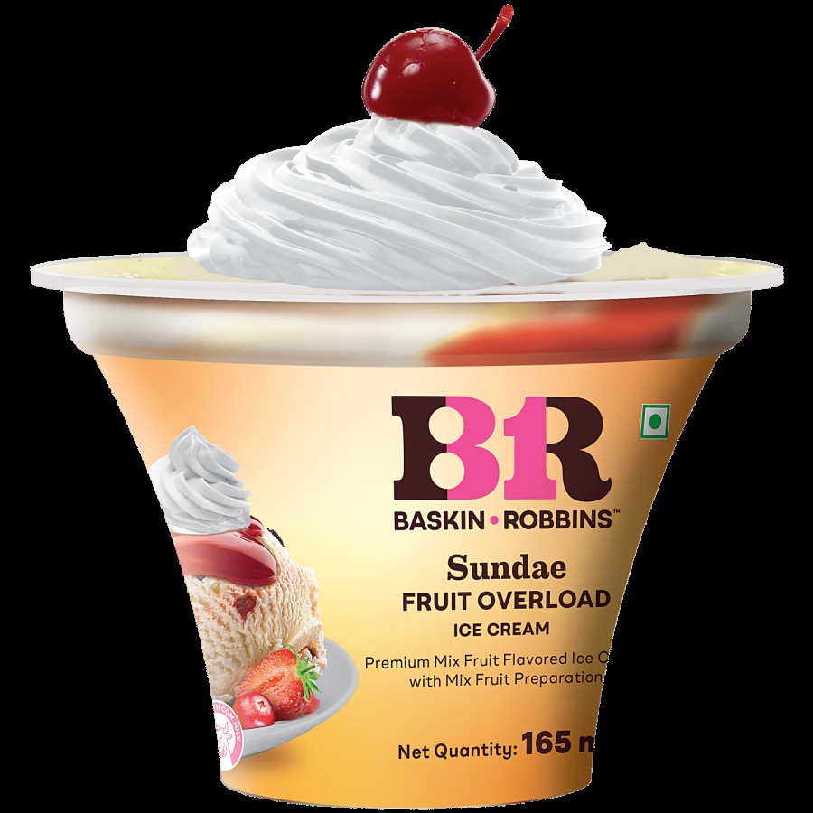 Baskin Robbins Ice Cream Sundae - Fruit Overload