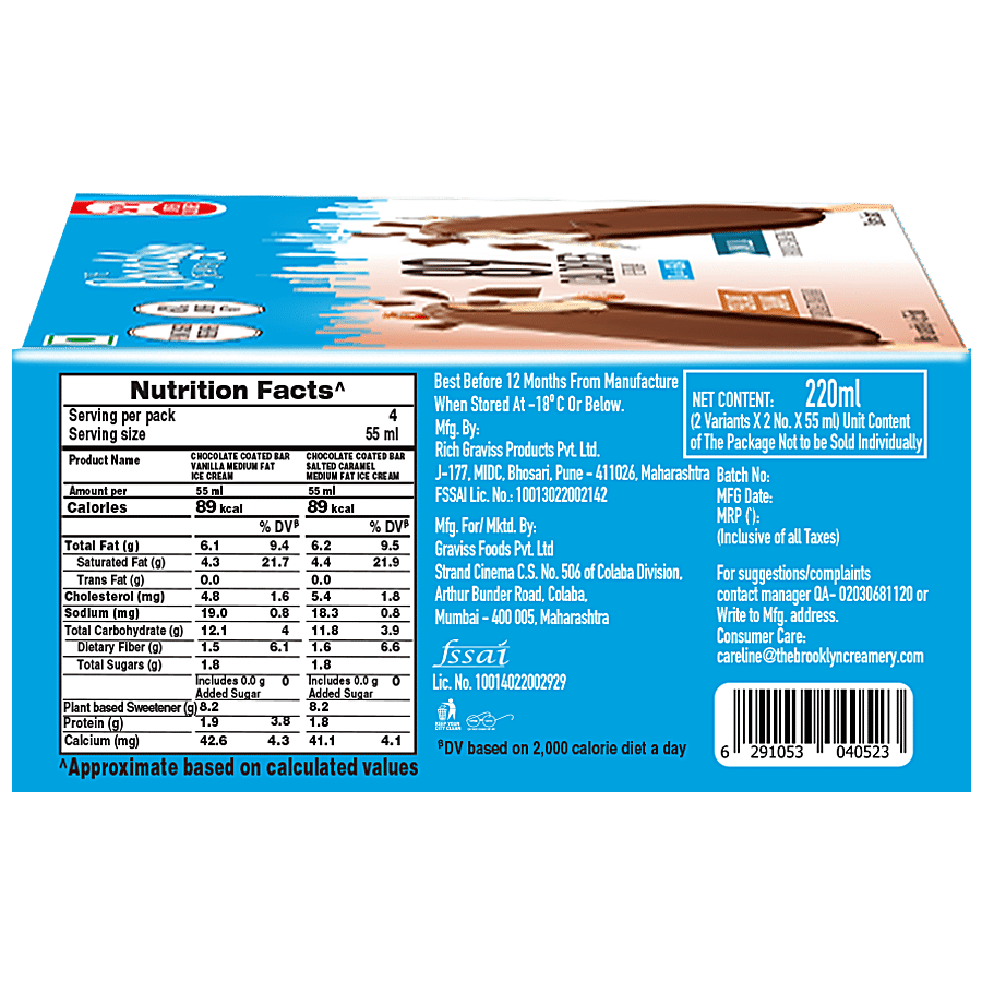 Baskin Robbins Multipack Stick - Creamery Chocolate & Coconut