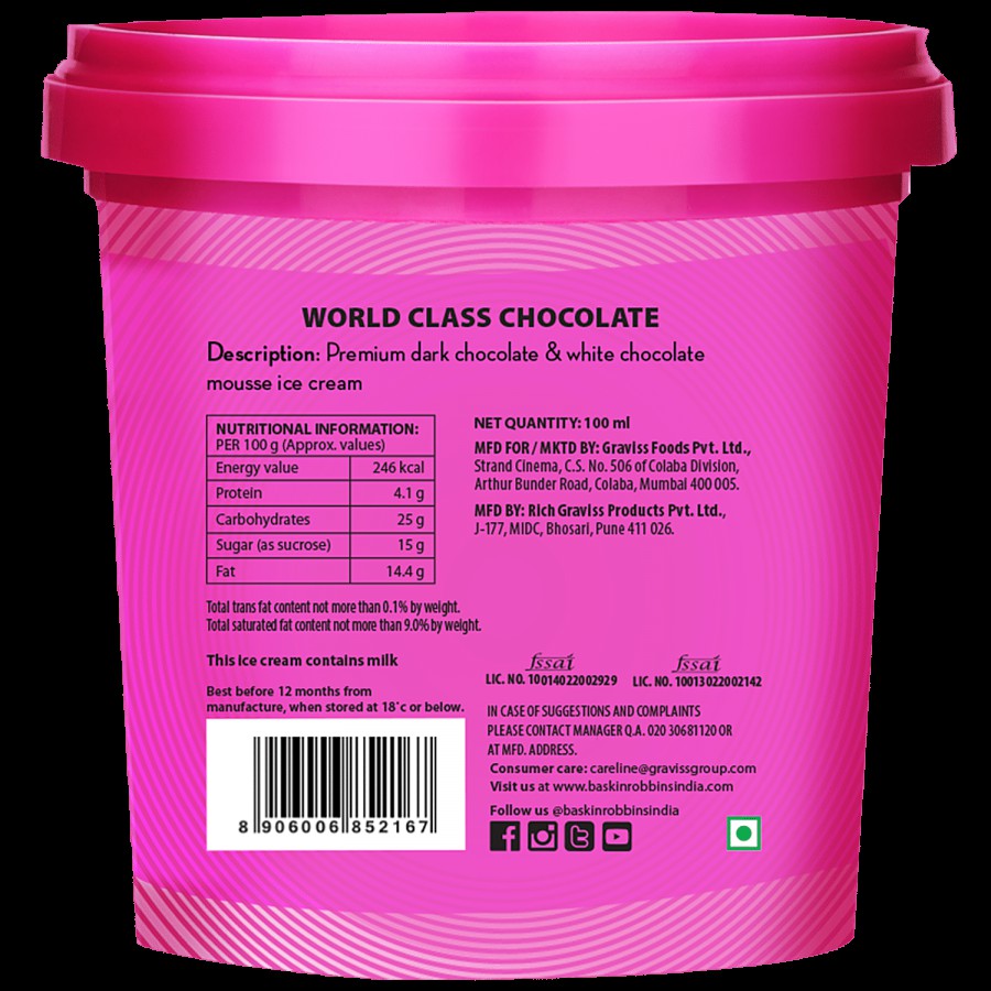 Baskin Robbins World Class Chocolate Ice Cream