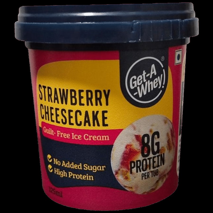 Get-A-Whey Strawberry Cheesecake Ice Cream - High Protein