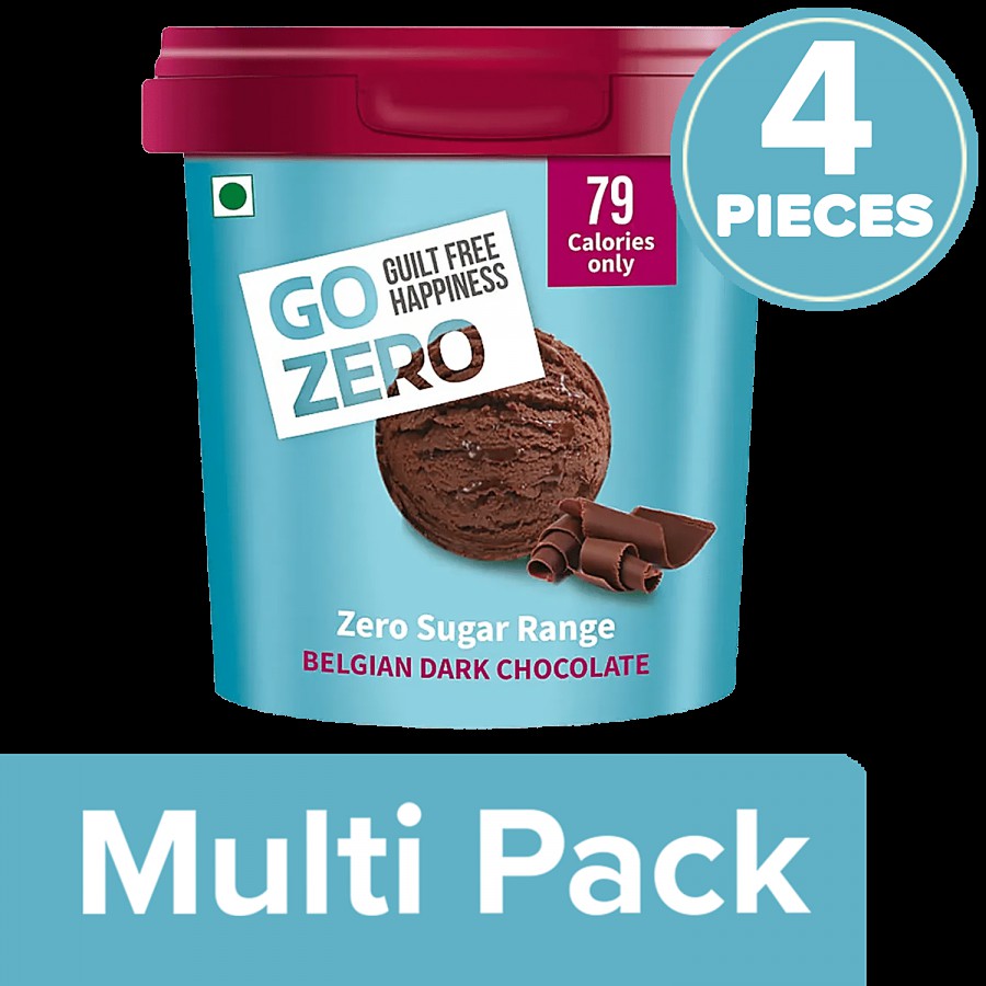 Go Zero Zero Sugar Range Belgian Dark Chocolate Ice Cream