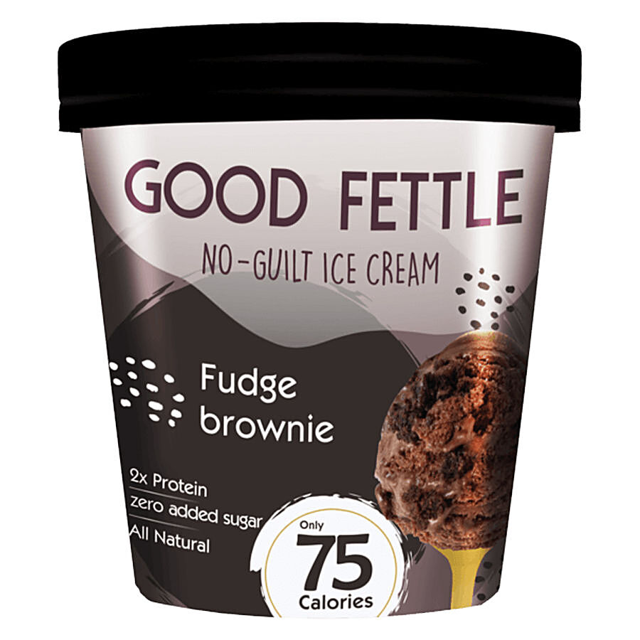 Good Fettle No-Guilt Ice Cream - Fudge Brownie