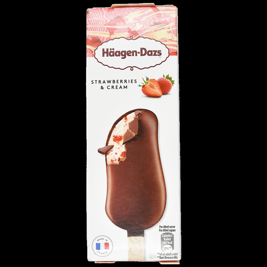 Haagen-Dazs Ice Cream Stick - Strawberry & Cream