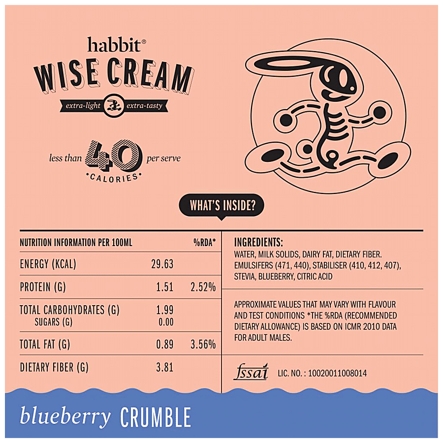 Habbit Wise Cream - Blueberry Crumble