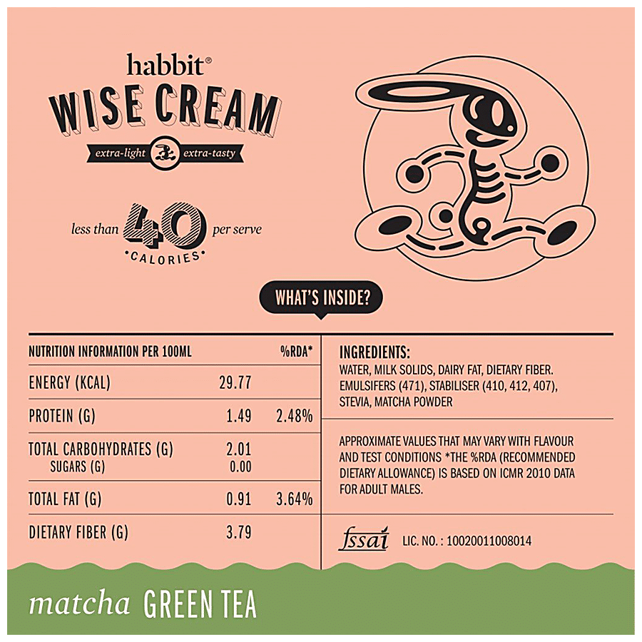 Habbit Wise Cream - Matcha Green Tea