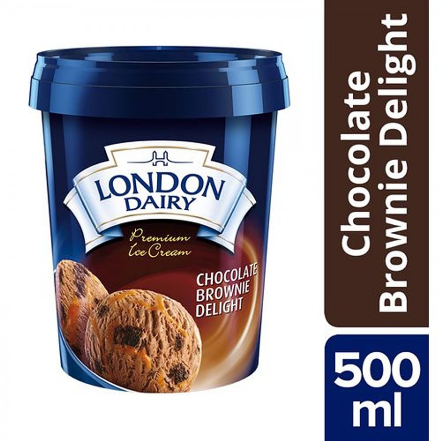 London Dairy Premium Ice Cream - Chocolate Brownie Delight