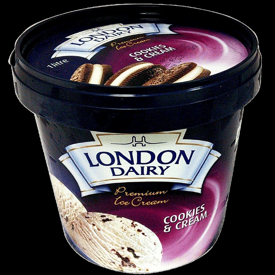 London Dairy Premium Ice Cream - Cookies & Cream