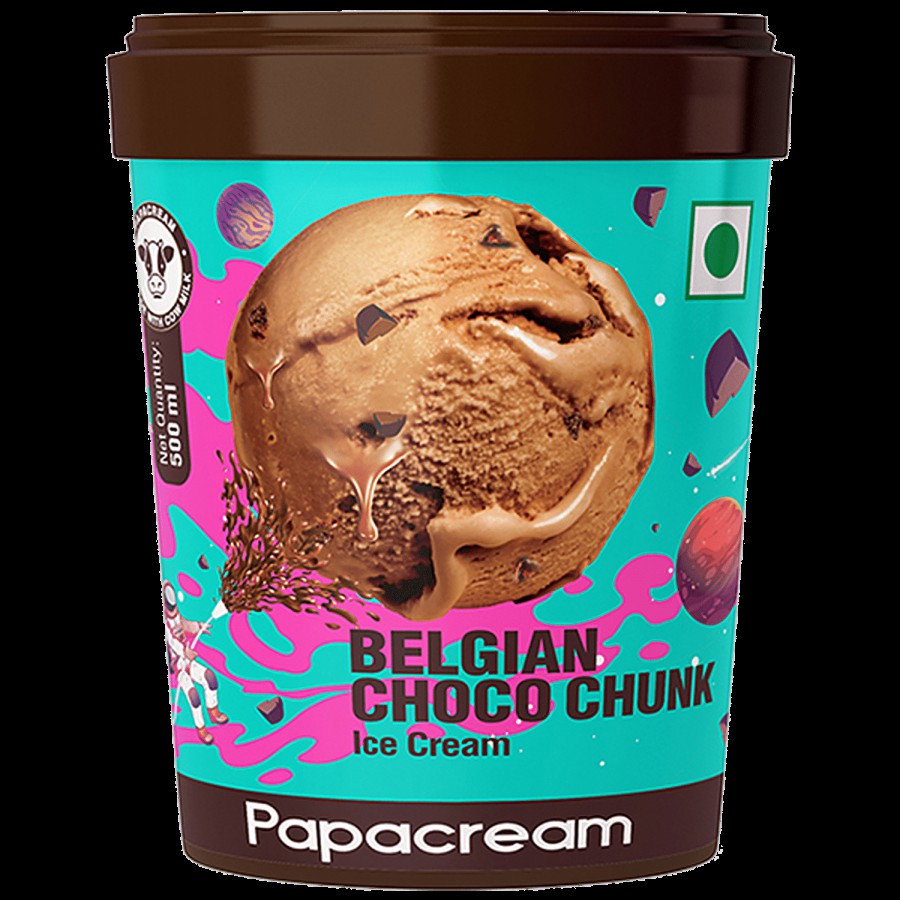 PAPACREAM Belgian Choco Chunk Ice Cream