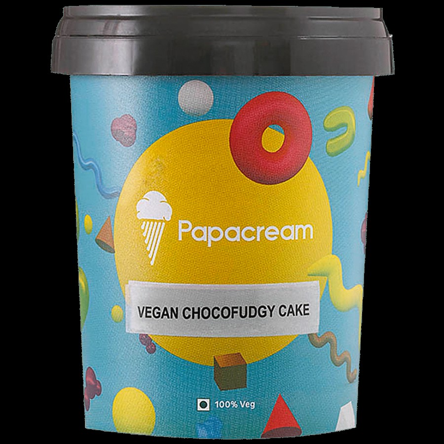 PAPACREAM Vegan Chocofudgy cake Ice Cream