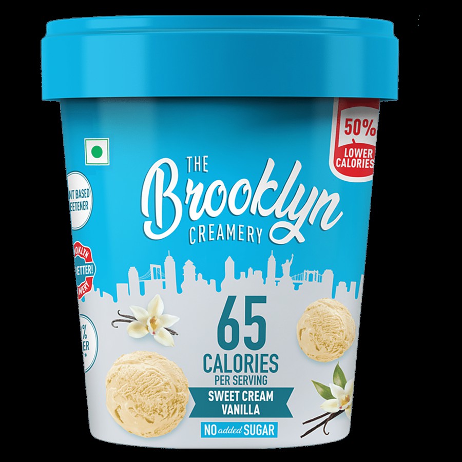 THE BROOKLYN CREAMERY Sweet Cream Vanilla Ice Cream