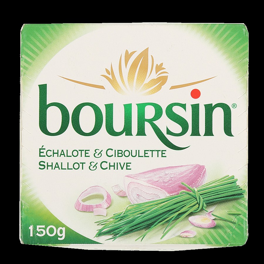 Boursin Soft Cheddar Cheese -  Shallot & Chive