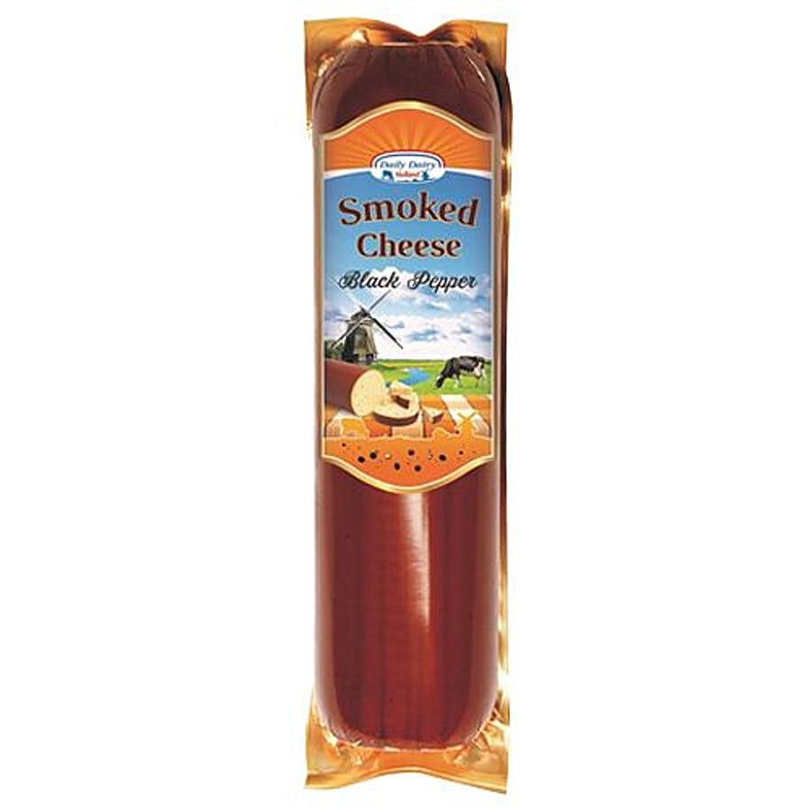 Daily Dairy Smoked Processed Cheese - Black Pepper