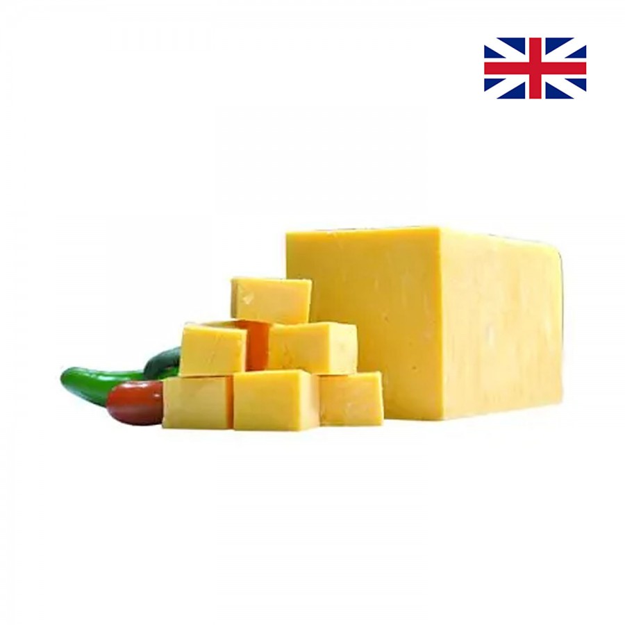 Fresho Signature Yellow Cheddar Cheese Block - Diced