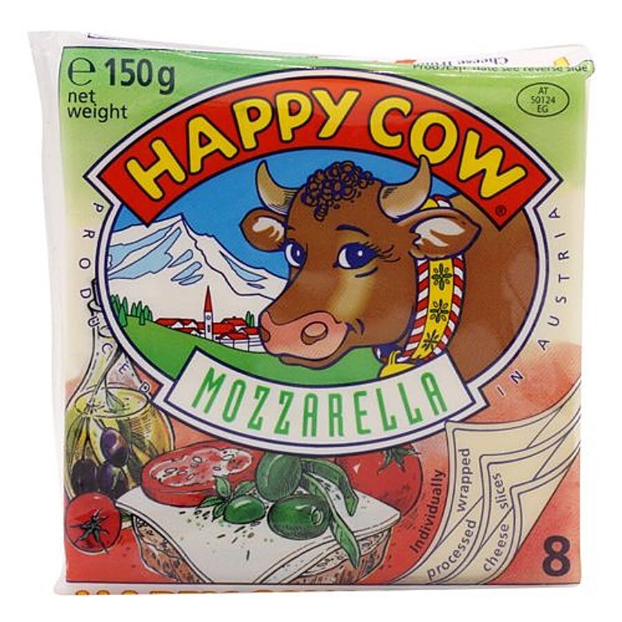 Happy Cow Processed Mozzarella Cheese - Slices