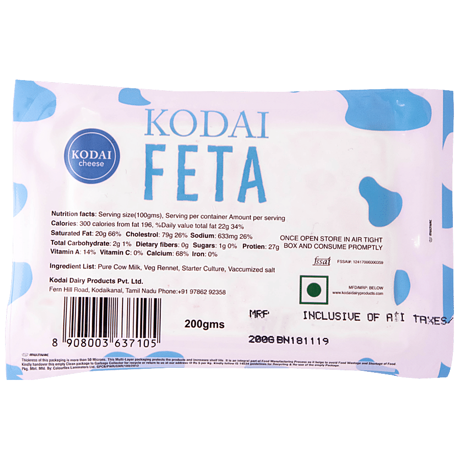 KODAI CHEESE Feta Cheese