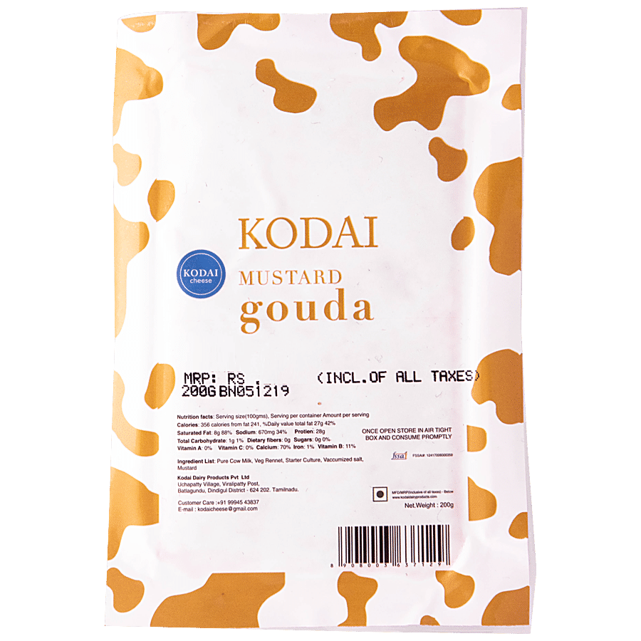 KODAI CHEESE Gouda Cheese - Mustard