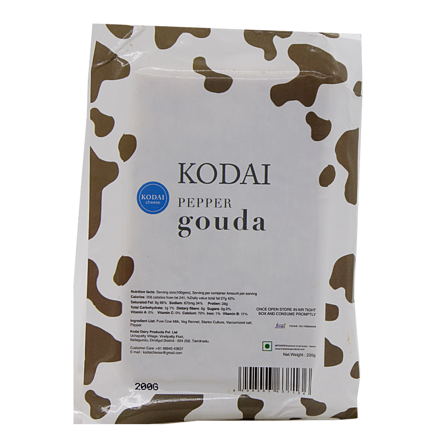 KODAI CHEESE Gouda Cheese - Pepper