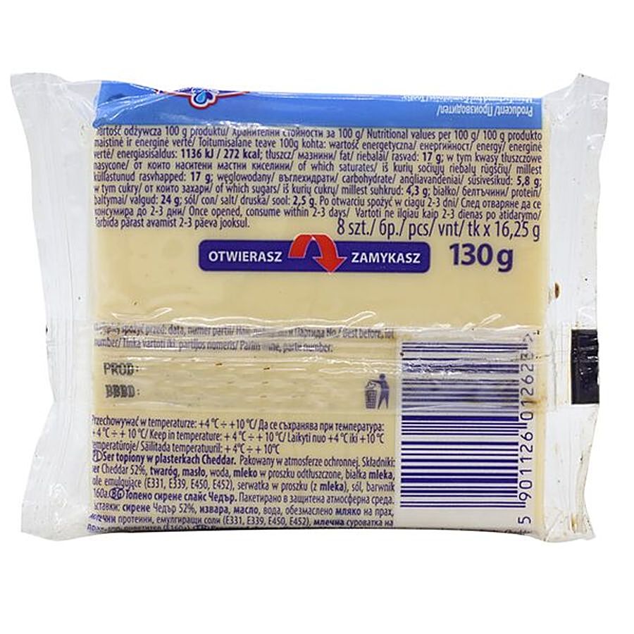 Lactima Processed Cheddar Cheese - Slice